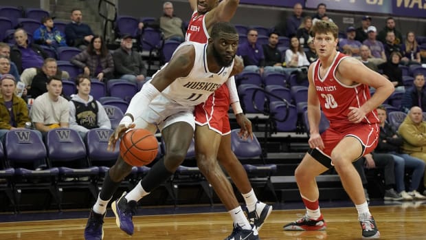Franck Kepnang could play three more seasons at the UW.